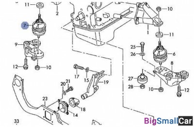 Подушка двигателя VAG 8E0199382AJ Правая