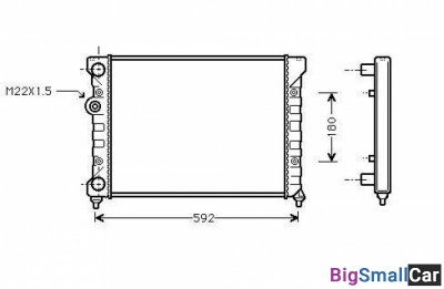 Радиатор охлаждения termal 545187JP - купить Уфе