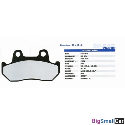 Тормозные колодки Nissin 2P-310NS - купить Уфе