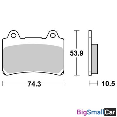 Тормозные колодки, передние Sinter / SBS 590HS - купить Уфе