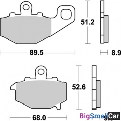 Тормозные колодки, задние Sinter / SBS 687LS - купить Уфе
