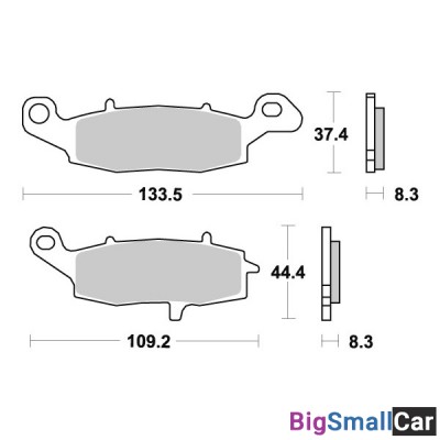 Тормозные колодки, передние Sinter / SBS 705HS - купить Уфе