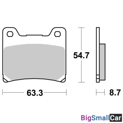 Тормозные колодки, передние Sinter / SBS 555LS - купить Уфе