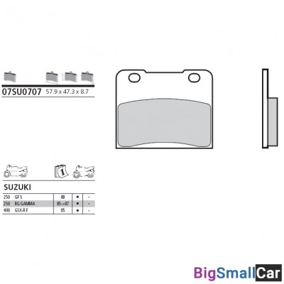 Тормозные колодки BREMBO SINTER 07SU06SA - купить Уфе