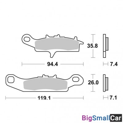 Тормозные колодки, задние Sinter / SBS 798SI - купить Уфе