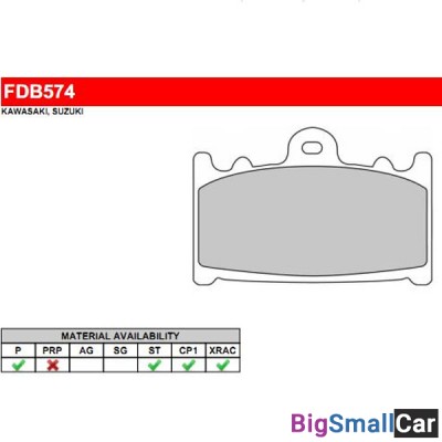 Тормозные колодки FERODO FDB574P - купить Уфе