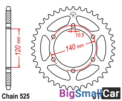 Звезда ведомая JT JTR498.40