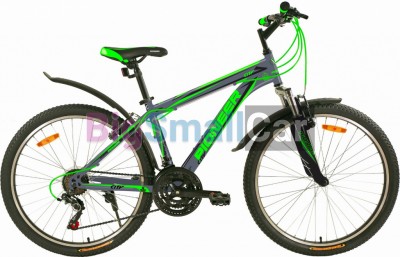 Горные велосипеды PIONEER CITY 26/16 gray-black-green - купить Уфе