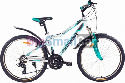 Горные велосипеды PIONEER FAVORITE 26/16 white-mint-black - купить Уфе