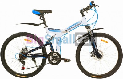 Дорожные велосипеды PIONEER ODYSSEY 26/16 white-black-blue Дорожные велосипеды PIONEER ODYSSEY 26/16 white-black-blue
