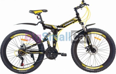 Дорожные велосипеды PIONEER DOLPHIN 26/19 black-yellow-white Дорожные велосипеды PIONEER DOLPHIN 26/19 black-yellow-white